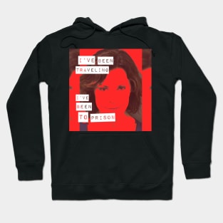 I've been traveling I've been to prison RHONY Luann de Lesseps mugshot and quote Hoodie